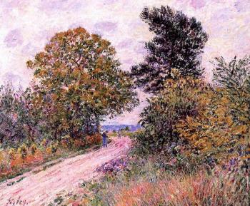 Alfred Sisley : Edge of the Fountainbleau Forest, Morning